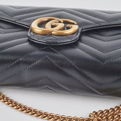 Gucci Marmont Wallet On Chain Woc Black