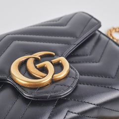 Gucci Marmont Wallet On Chain Woc Black