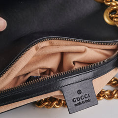 Gucci Small Marmont Shoulder Bag Black
