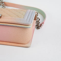 Chanel Caviar Old Medium Boy Rainbow