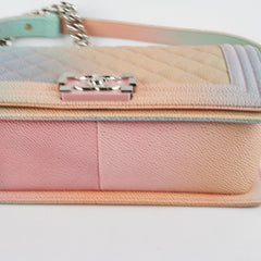 Chanel Caviar Old Medium Boy Rainbow