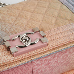 Chanel Caviar Old Medium Boy Rainbow