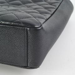 Chanel Caviar PST Petite Shopping Tote (Black)
