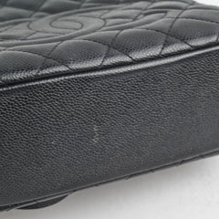 Chanel Caviar PST Petite Shopping Tote (Black)