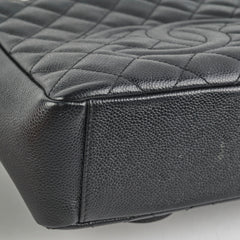 Chanel Caviar PST Petite Shopping Tote (Black)