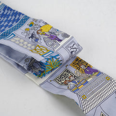 Hermes Silk Twilly Blue/Yellow