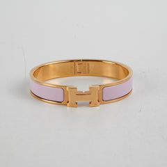 Hermes Clic H Bracelet GM Size - Rose Dragree