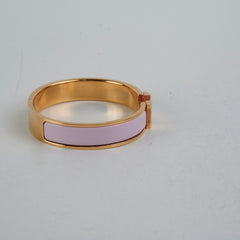 Hermes Clic H Bracelet GM Size - Rose Dragree