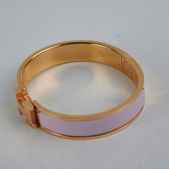Hermes Clic H Bracelet GM Size - Rose Dragree