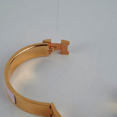 Hermes Clic H Bracelet GM Size - Rose Dragree
