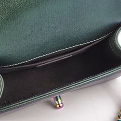 Chanel Small Iridescent Green Goatskin Boy