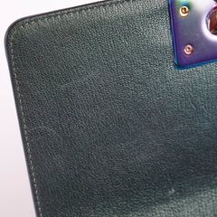 Chanel Small Iridescent Green Goatskin Boy