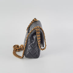 Chanel Seasonal Square Flap Lambskin Black