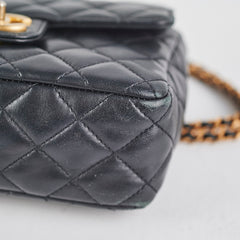Chanel Seasonal Square Flap Lambskin Black