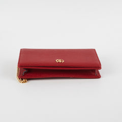 Gucci Red Wallet On Chain Woc