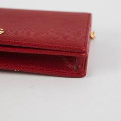 Gucci Red Wallet On Chain Woc
