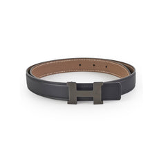 Hermes Ceinture Mini Constance Reversible Sift/Epsom Belt 24 So Black (Size 80) - Black/Etoupe