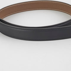 Hermes Ceinture Mini Constance Reversible Sift/Epsom Belt 24 So Black (Size 80) - Black/Etoupe