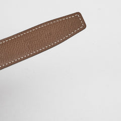 Hermes Ceinture Mini Constance Reversible Sift/Epsom Belt 24 So Black (Size 80) - Black/Etoupe