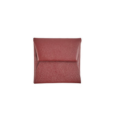 Hermes Bastia Coin Purse Rouge H C Stamp
