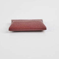 Hermes Bastia Coin Purse Rouge H C Stamp
