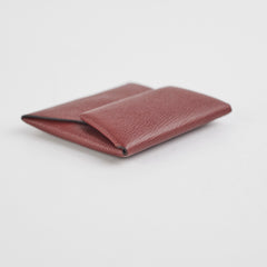 Hermes Bastia Coin Purse Rouge H C Stamp