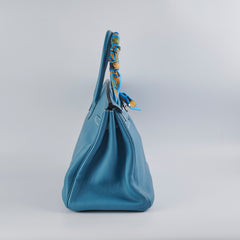 Deal of The Week - Hermes Birkin 35 Blue Jean N Square