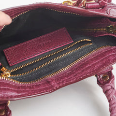 Balenciaga City Mini Burgundy