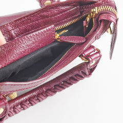 Balenciaga City Mini Burgundy