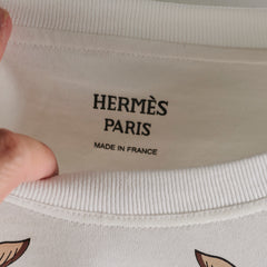 Hermes Print Women's Tee Size 38