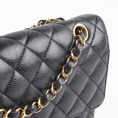 ITEM 21 - Chanel Caviar Medium/Large Double Classic Flap Black