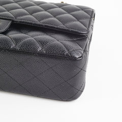 ITEM 21 - Chanel Caviar Medium/Large Double Classic Flap Black
