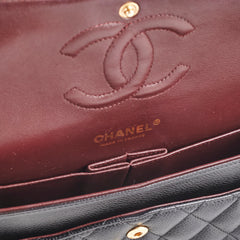 ITEM 21 - Chanel Caviar Medium/Large Double Classic Flap Black