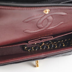 ITEM 21 - Chanel Caviar Medium/Large Double Classic Flap Black