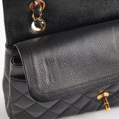 ITEM 21 - Chanel Caviar Medium/Large Double Classic Flap Black