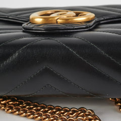 Gucci Marmont Wallet on Chain WOC Black
