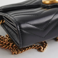 Gucci Marmont Wallet on Chain WOC Black