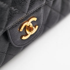 Chanel Jumbo Classic Single Flap Caviar Black