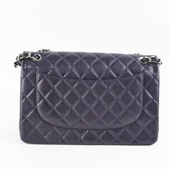 Chanel Jumbo Classic Double Flap Caviar Purple