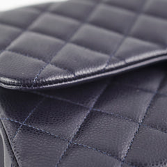 Chanel Jumbo Classic Double Flap Caviar Purple