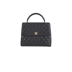 Chanel Vintage Large Kelly Caviar Black