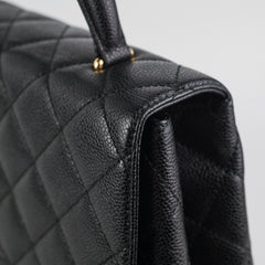 Chanel Vintage Large Kelly Caviar Black
