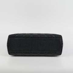 Chanel Vintage Large Kelly Caviar Black