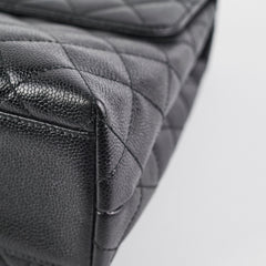 Chanel Vintage Large Kelly Caviar Black