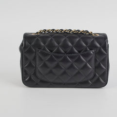 Chanel Mini Rectangular Lambskin Black Crossbody Bag