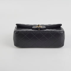 Chanel Mini Rectangular Lambskin Black Crossbody Bag