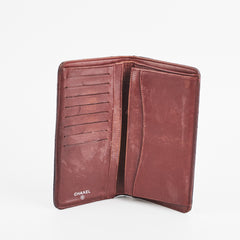 Chanel Long Quilted Black Wallet