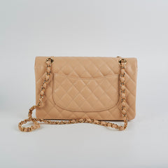 Chanel Medium/Large Double Classic Flap Beige HOLD