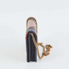 Christian Dior Diorama Wallet On Chain WOC Tricolour