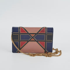 Christian Dior Diorama Wallet On Chain WOC Tricolour